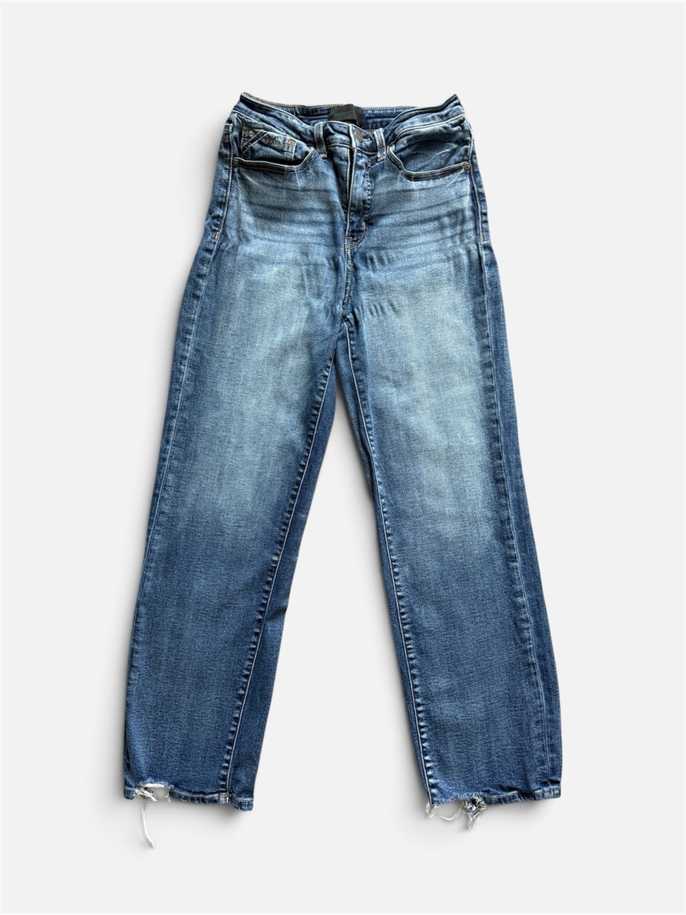 Buckle Black Cropped Straight-Leg High-Rise Shaping & Smoothing Jeans | 28x28